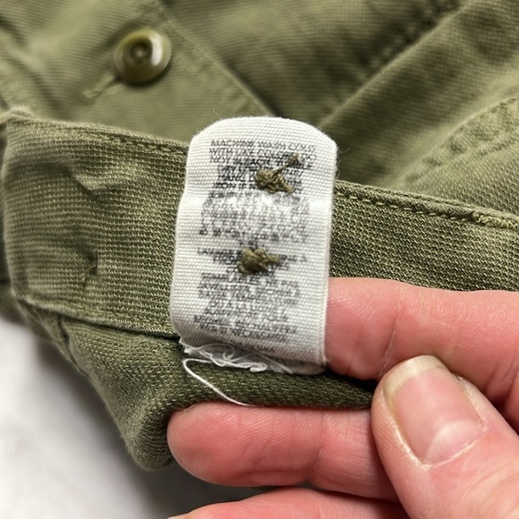The Great Patch Pocket Cropped Military Green Pants Size 25 - Picture 8 of 8